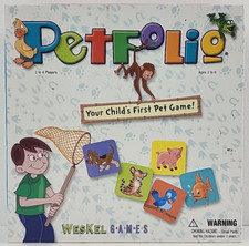 Jogo de tabuleiro Petfolio Weskel Games - Primeiro jogo de animal de estimação do seu filho! Idades 3-6 (2005) comprar usado  Enviando para Brazil