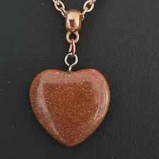 Goldstone heart pendant for sale  HIGH WYCOMBE