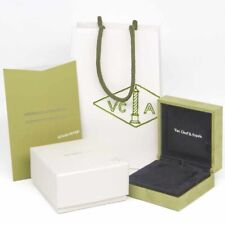 VCA Van Cleef & Arpels Caixa de Colar de Camurça + Caixa Externa + Bolsa + Certificado Novo! comprar usado  Enviando para Brazil