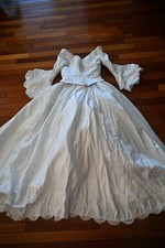 Usado, Deslumbrante Vestido de Noiva Vintage Importado de Maria Tamanho 4 Mangas Românticas comprar usado  Enviando para Brazil