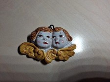 Coppia angioletti ceramica usato  Borgo Virgilio