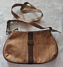 BOLSA TIRACOLO VINTAGE AUTÊNTICA PORTUGAL JA NATURAL CORTIÇA COM ZÍPER OMBRO comprar usado  Enviando para Brazil
