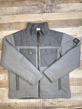 Jaqueta acolchoada Columbia masculina tamanho XL cinza casaco isolado zíper completo logotipo casual, usado comprar usado Jaqueta acolchoada Columbia masculina tamanho XL cinza casaco isolado zíper completo logotipo casual, usado comprar usado  Enviando para Brazil