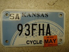 Vintage motorcycle license for sale  Springfield
