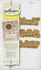 Spellbinders sentiments two for sale  IPSWICH