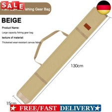 Multifunctional Fishing Rod Bag Portable Fishing Tackle Bag (1.3m Beige) comprar usado  Enviando para Brazil