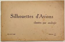 Silhouettes avions 1916 usato  Milano