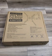 Usado, Suporte de TV Atlantic Ultra Slim Full-Motion 23"-60", preto com nível embutido usado comprar usado  Enviando para Brazil