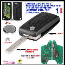 Clé Vierge CE0523  C2 C4 C3 C5 BERLINGO PICASSO 2 BOUTONS 434MHZ FSK LAME SS RAI comprar usado  Enviando para Brazil