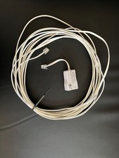 *TESTADO* Cabo de linha telefônica branco 25" pés com divisor de filtro de linha comprar usado  Enviando para Brazil