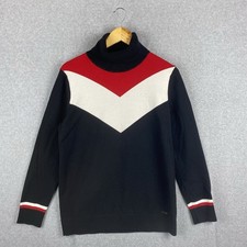 Usado, Suéter masculino Tommy Hilfiger azul gola alta pulôver malha leve comprar usado  Enviando para Brazil