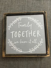 Family together wooden for sale  SANDY