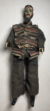 Boneca de arte popular antiga esculpida à mão em madeira costurada roupas olhos de vidro antigos 15", usado comprar usado  Enviando para Brazil