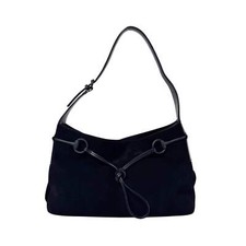 Bolsa de ombro GUCCI Horsebit preta camurça hobo comprar usado  Enviando para Brazil