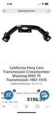 1967-1970 Mustang T5 Transmissão Crossmember Para T5 Troca Carros Pônei Califórnia comprar usado  Enviando para Brazil