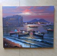 Dipinto olio tela usato  Massa di Somma