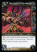 The Staff of Twin Worlds - Drums Of War - World of Warcraft TCG comprar usado  Enviando para Brazil