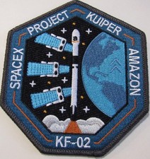 FALCON 9 KUIPER KF-02 AMAZON MISSION SPACE PATCH FERRO-ON BACKING BORDADO comprar usado FALCON 9 KUIPER KF-02 AMAZON MISSION SPACE PATCH FERRO-ON BACKING BORDADO comprar usado  Enviando para Brazil