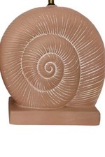 Vintage Anos 80 Cerâmica Nautilus Shell Pêssego/Mesa Branca/Apenas Abajur de Cabeceira. Funciona comprar usado  Enviando para Brazil