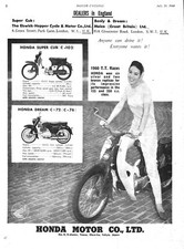 1960 advert honda for sale  SIDCUP
