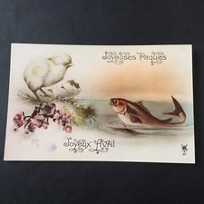 Old postcard april d'occasion  Expédié en Belgium