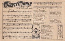 Cpa musical score d'occasion  Expédié en Belgium