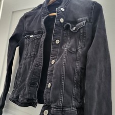 Jeansjacke clockhouse schwarz gebraucht kaufen  Lauchhammer