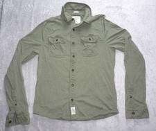 Camisa masculina elástica manga longa estilo Amy Abercrombie & Fitch verde 2XL, usado comprar usado  Enviando para Brazil