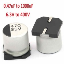 Usado, Capacitores eletrolíticos de alumínio SMD/SMT 6.3V-400V alcance total 0.47uF a 1000uF comprar usado Usado, Capacitores eletrolíticos de alumínio SMD/SMT 6.3V-400V alcance total 0.47uF a 1000uF comprar usado  Enviando para Brazil