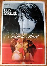 Usado, LUIS MIGUEL & LUCERITO Fiebre De Amor 1SH Filme POSTER ARGENTINA 1985 comprar usado  Enviando para Brazil