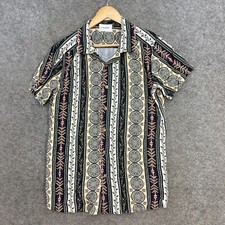 Camisa masculina Critical Slide tamanho M média multicolorida com botões manga curta 32228 comprar usado  Enviando para Brazil