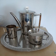 Teiliges versilbertes kaffee gebraucht kaufen  Marburg