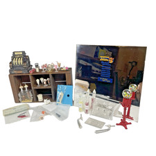Casa de bonecas miniatura sorveteria 1:12 fonte de refrigerante espelho de doces feito artesanalmente comprar usado  Enviando para Brazil