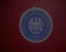 Siegelmarke rechtsanwalt . gebraucht kaufen  Deutschland