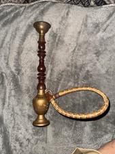 Cachimbo de narguilé vintage latão madeira década de 1960 comprar usado  Enviando para Brazil