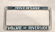 Quadro de placa de licença vintage VOLVO of RIVERSIDE California AUTO CENTER revendedor de carros, usado comprar usado  Enviando para Brazil