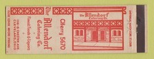 Matchbook cover allendorf for sale  USA