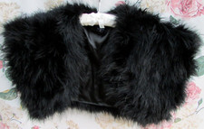 Black feather fur for sale  DAVENTRY