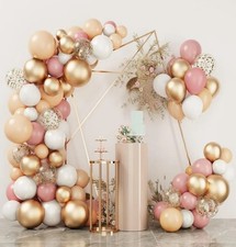 Kit de guirlanda de balão rosa blush 168 peças, balões brancos ouro rosa pêssego rosa empoeirado comprar usado  Enviando para Brazil