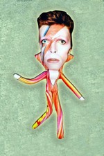 Boneco de ação David Bowie feito à mão 45 x 15 cm - Lã de seda comprar usado  Enviando para Brazil