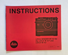Leica winder instruction gebraucht kaufen  Aßlar