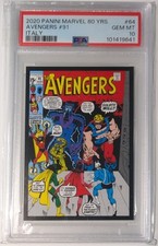 Adesivo de capa 2020 Panini Marvel 80 Years #64 Avengers #91 ~PSA 10~ comprar usado  Enviando para Brazil