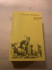 Deutsche balladen reclam gebraucht kaufen  Berlin