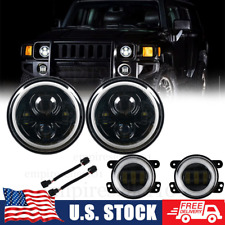 Kit combo de faróis de neblina e 4 polegadas para Hummer H3 H3T 06-10 7" polegadas comprar usado  Enviando para Brazil