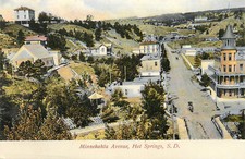 Cartão postal Wheelock Minnekahta Avenue Hot Springs SD Fall River County comprar usado  Enviando para Brazil