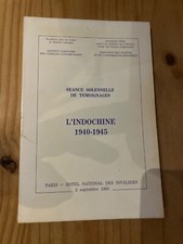Témoignages indochine 1940 d'occasion  Rezé