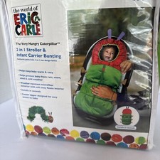 Assento de carro e capa de carrinho Eric Carle Hungry Caterpillar infantil 2 em 1 comprar usado  Enviando para Brazil