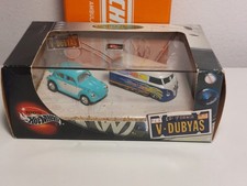 Hot Wheels 100% Volkswagen V Dubyas VW Bug Microbus 2 Car Set 2002 Vintage ..B4 comprar usado  Enviando para Brazil
