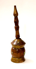 Moedor de café manual vintage de madeira feito à mão decoração Mihbash 6,5", usado comprar usado  Enviando para Brazil