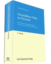 Vermeidbare fehler notariat gebraucht kaufen Vermeidbare fehler notariat gebraucht kaufen  Einbeck